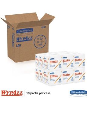 WYPALL L40 All Purpose Wipes - KCC05701  PRODUCT Case of 1008 Wipes